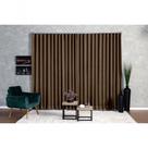 Cortina Blackout com Voil 2,80x1,80 para Trilho Duplo Marrom-escuro Ludatex