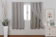 Cortina Blackout Com Voil Para Sala Quarto 2,80 X 1,70M Cortina Blackout Com Voil Para Sala Quarto 2,80 X 1,70M