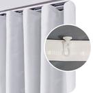Cortina Blackout De Tecido 100% Vedação Trilho Suisso 2,60x1,70m Branco Gelo Cortina Blackout De Tecido 100% Vedação Trilho Suisso 2,60x1,70m Branco Gelo
