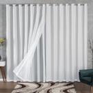 Cortina Blackout De Tecido 5 Metros Com Voil 5,00x2,70 Para Varão Simples