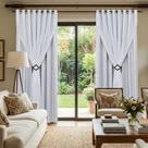 Cortina Blackout em Tecido com Voil 4,00m x 1,80m Bloqueia 90% Luz Sala e Quarto