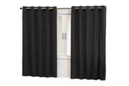 Cortina Blackout em Tecido Sueed Para Sala/quarto 3,0 x 1,70 Preta