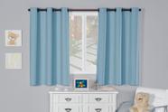 Cortina Blackout Infantil Lisa Pvc 2,20 X 1,30 Quarto Menino - Azul