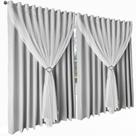 cortina blackout Livia 5,50 x 2,70 de varão c/ ilhios branc