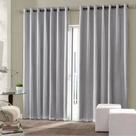 Cortina Blackout Luiza Corta Luz 70% Tecido 4,00m X 2,60m Sala Decorativa Gelo
