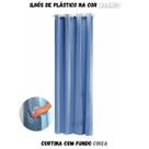 Cortina Blackout para Sala ou Quarto PVC (plástico) UMA FOLHA Rústica 1,40 x 2,80M com 100% Blecaute