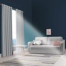 Cortina Blackout PlastLeo 1,40x2,00m Cinza com Ilhós Pvc