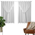 Cortina Blackout PVC 2,00m X 1,80m Com Voil Branco