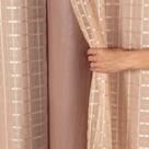 Cortina Blackout PVC c/ Tecido Voil Xadrez 2,00 x 1,40 Avelã
