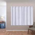Cortina Blackout PVC c/ Tecido Voil Xadrez 2,80 x 1,60 - Lavável à mão - Bloqueia Luz