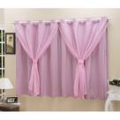 Cortina Blackout PVC com Tecido Voil 2,80 m x 1,80 m Rosa