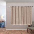 Cortina Blackout Pvc Com Tecido Voil Xadrez 2,80 M X 1,60 M - Avelã Cortina Blackout Pvc Com Tecido Voil Xadrez 2,80 M X 1,60 M - Avelã