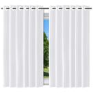 Cortina Blackout PVC Dupla Face Branca 2,80x1,80 com Ilhós Anti Luz Térmica Premium Anti Sol Poeira e Ácaros
