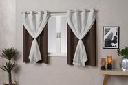 Cortina Blackout PVC (plástico) com VOIL e Argola para Sala ou Quarto 100% Blecaute 2,00M x 1,30M