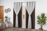 Cortina Blackout PVC (plástico) com VOIL e PRESILHA para Sala ou Quarto 100% Blecaute 2,80M x 1,80M
