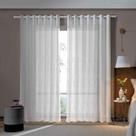 Cortina Blackout Quarto Pratika Bordada 3,00 x 1,70 Natural Corta Luz PVC Bella Janela Cortina Blackout Quarto Pratika Bordada 3,00 x 1,70 Natural Corta Luz PVC Bella Janela