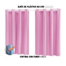 Cortina Blackout Sala ou Quarto PVC (plástico) Rústica 100% Blecaute 2,80M x 1,30M Tecido Grosso