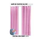 Cortina Blackout Sala ou Quarto PVC (plástico) Rústica 100% Blecaute 2,80M x 2,50M Tecido Grosso