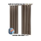 Cortina Blackout Sala ou Quarto PVC (plástico) Rústica 100% Blecaute 2,80M x 2,80M Tecido Grosso