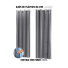 Cortina Blackout Sala ou Quarto PVC (plástico) Rústica 100% Blecaute 2,80M x 3,00M Tecido Grosso