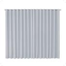 Cortina Blackout Tecido 2,60x1,80m Ilhos Sala Quarto Cor Branco Moderna Elegante