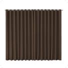 Cortina Blackout Tecido 2,60x1,80m Ilhos Sala Quarto Cor Tabaco Moderna Elegante