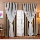Cortina Blackout Tecido Com Voial Elios Cromado e Presilha 4.00m x 2.80m