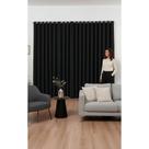 Cortina Blackout Tecido Grosso 4m x 2,80m Preta Bloqueio Tot