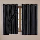Cortina Blackout Tecido Voil PVC Quarto Sala 2,8x1,8 Preto Cortina Blackout Tecido Voil PVC Quarto Sala 2,8x1,8 Preto