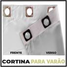 cortina blackout Veneza par varão 7,00 x 2,80 ilhios cinza