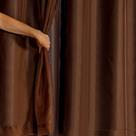 Cortina Blackout Voil Liso 2,80m x 1,80m Voil 100% Poliéster/Forro 100% PVC - Marrom