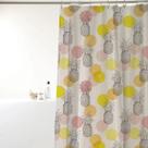 Cortina Box Banheiro Antimofo 180x160cm Ganchos Peva Chuveiro