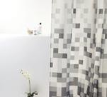 Cortina Box Poliéster Pixel Cinza 198X180Cm - Uzoo