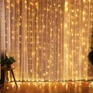 Cortina branco quente 300 leds