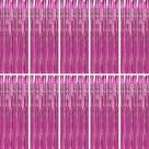 Cortina BTSD-Home Pink Foil Fringe, pacote com 10, 91x244 cm Cortina BTSD-Home Pink Foil Fringe, pacote com 10, 91x244 cm