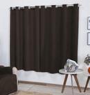 Cortina Camurça Suede 2,70m P/ Varão 2m Marrom Escuro