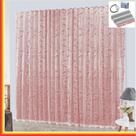 Cortina Charme em Renda com Voal 4,00 x 2,50 Para Trilho Comum - Vermelha - 100% Poliéster