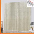 Cortina Charme em Renda com Voal 4,00 x 2,50 Para Trilho Suisso - Palha - 100% Poliéster