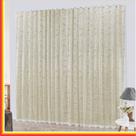 Cortina Charme em Renda com Voal 4,00 x 2,50 Para Varão - Palha - 100% Poliéster
