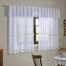 Cortina Clássica Branca 2,80x1,20+0,30 Arabesco - Interlar Cor Branco
