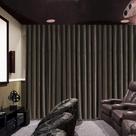 Cortina colorida Home Theater Movie Velvet 254x244cm Chocolate
