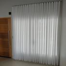 Cortina Com 7 Metros de Largura Trilho Suíço Wave Deslizante Voil Linho Com Forro Microfibra 7,00x2,60