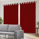 Cortina Com Blackout Quarto Voil 100 PVC 280x180cm Ilhós Várias Cores Corta Luz Sala Cozinha Casa