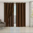 Cortina cor marrom para sala ou quarto ideal pra deixar escuro tamanho 2.60 l por 2.50 a