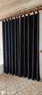 Cortina cor preta semi blackout corta luz 70% altura 2,60 x 4.00 largura