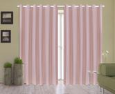 Cortina Corta Luz 2,00m X 1,80m 100% Blackout PVC Rosa Para Sala Ou Quarto Para Varão Simples