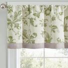 Cortina cortina de lino Jinchan con estampado floral y oscurecimiento, 40x16 cm