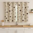 Cortina Cozinha Home Oxford Estampada 2,40m x 1,40m Decorativa sala quarto