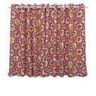 CORTINA COZINHA OXFORD ESTAMPADA VERMELHO 1,20m X 2,00m