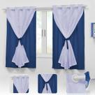 Cortina curta para quarto de bebê 2,80x1,70m infantil Teen